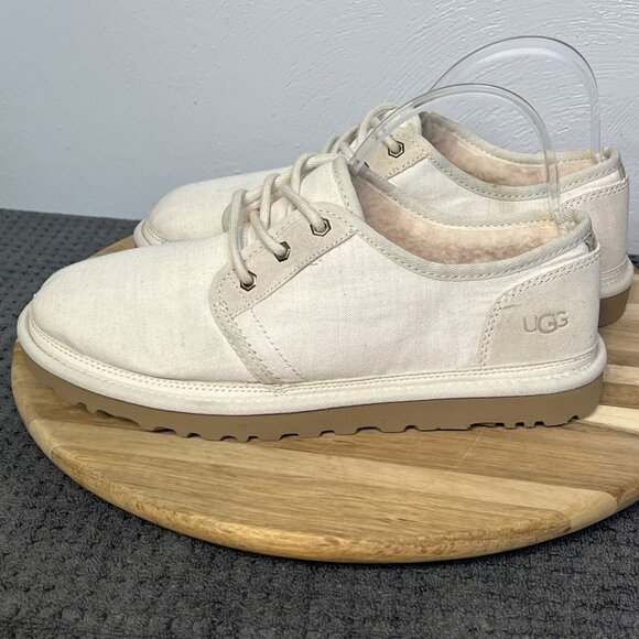 UGG NEUMEL LOW CANVAS 1129070 WHITECAP MEN’S SZ 10 AUTHENTIC - Picture 1 of 9